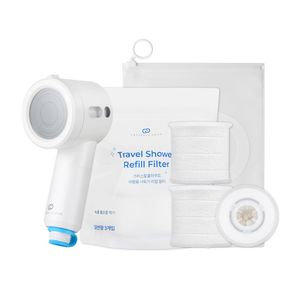 여행용 미니 필터 샤워기 세트