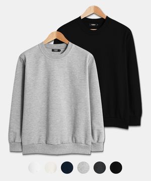 [2PACK] 베이직 스탠다드핏 무지 맨투맨 6color