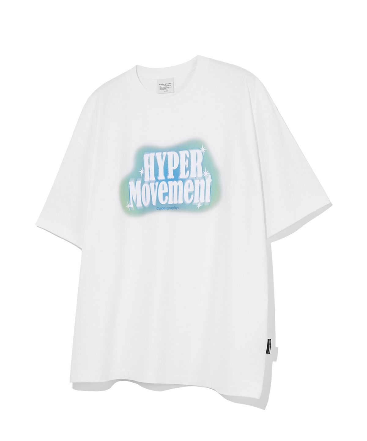 코드그라피(CGP) HYPER MOVEMENT 반팔 티셔츠_화이트