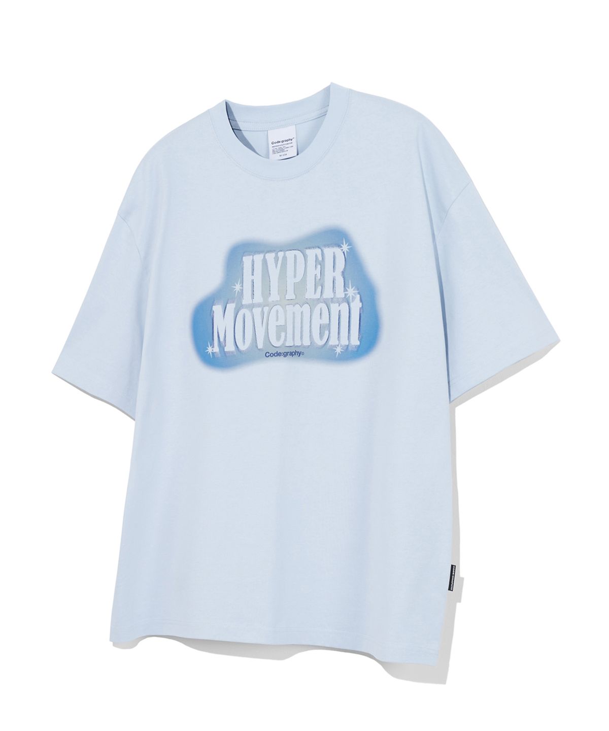 코드그라피(CGP) HYPER MOVEMENT 반팔 티셔츠_스카이블루