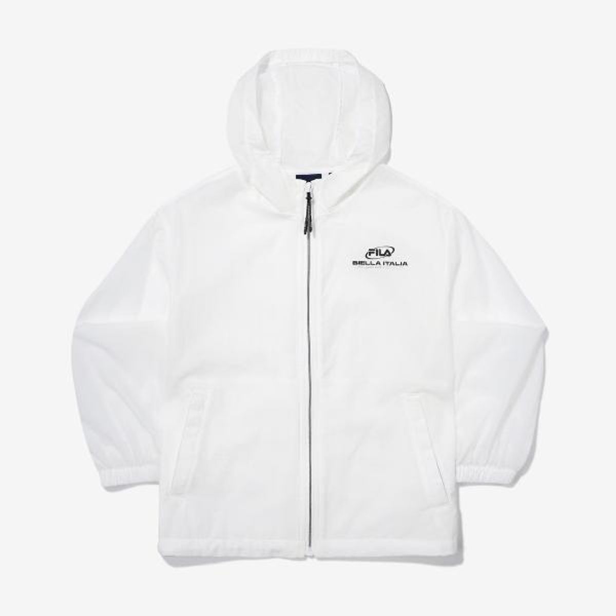 휠라 키즈(FILA KIDS) 에센셜 경량 바람막이(FK2JKG2101XOWH)
