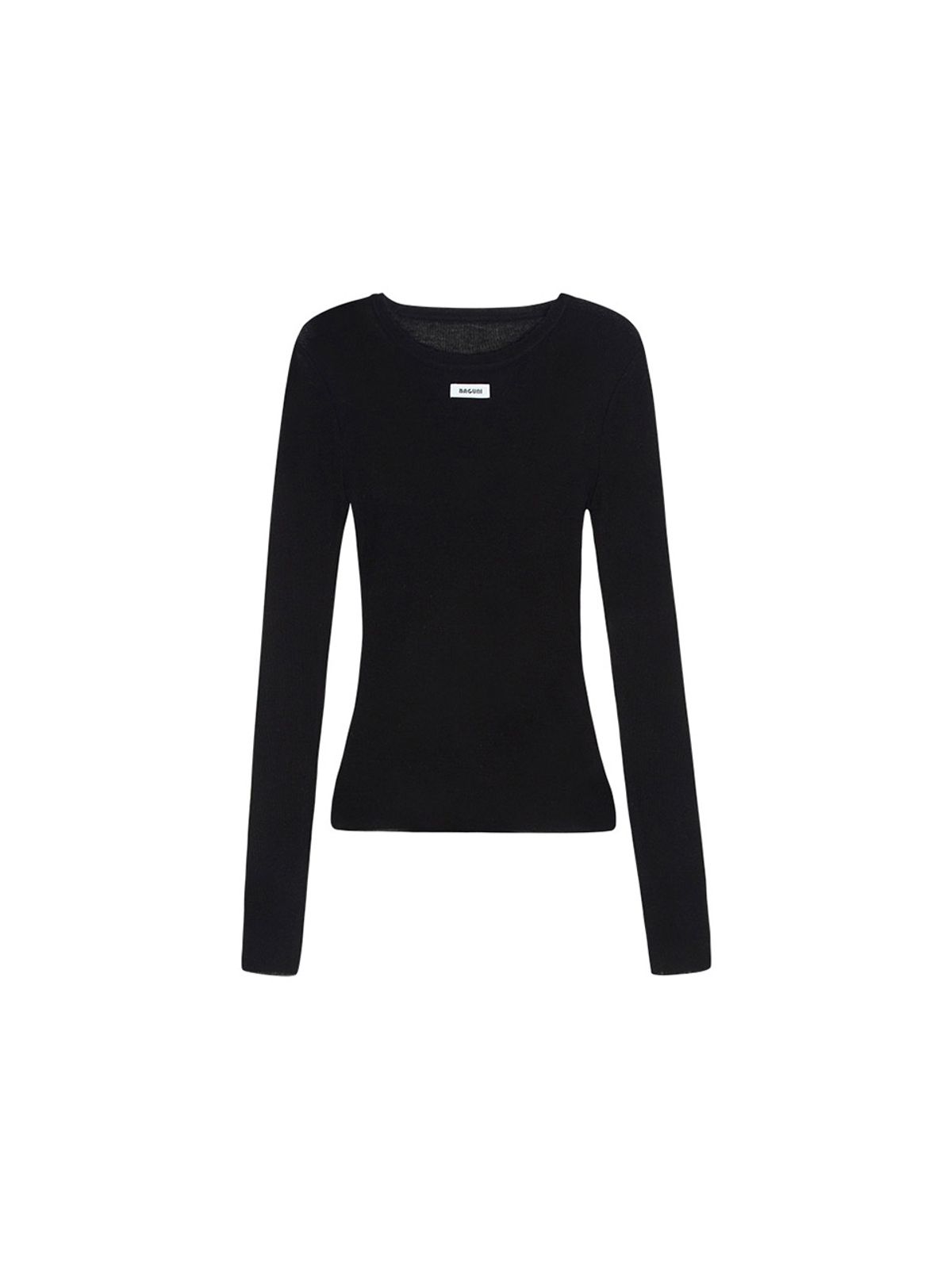 샐러드바구니(SALAD BAGUNI) Essential Round Neck Knit - black