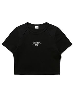 우먼 베이직 반소매 티셔츠 (블랙)