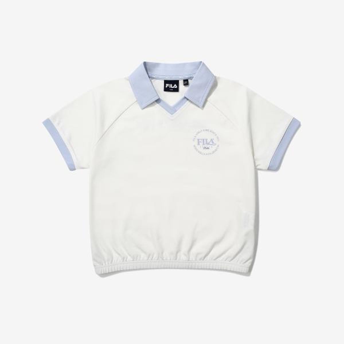 휠라 키즈(FILA KIDS) Girls 크롭 카라 티셔츠(FK2TSG2301FIVY)