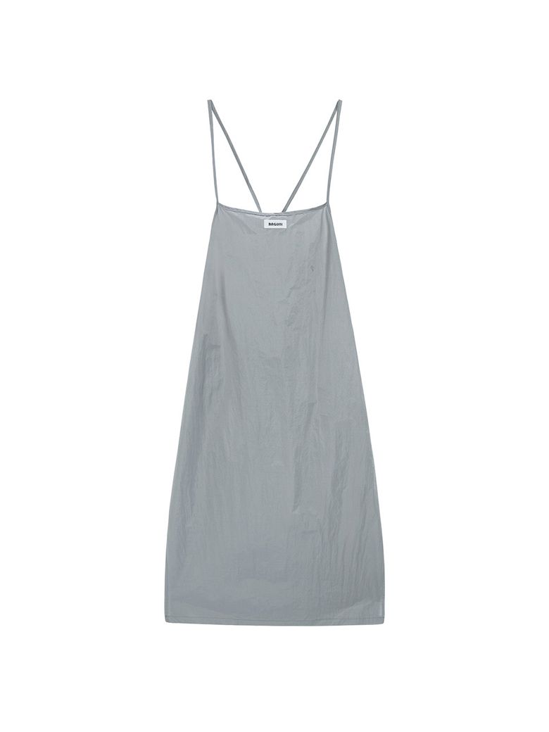 String Layered Dress - light gray