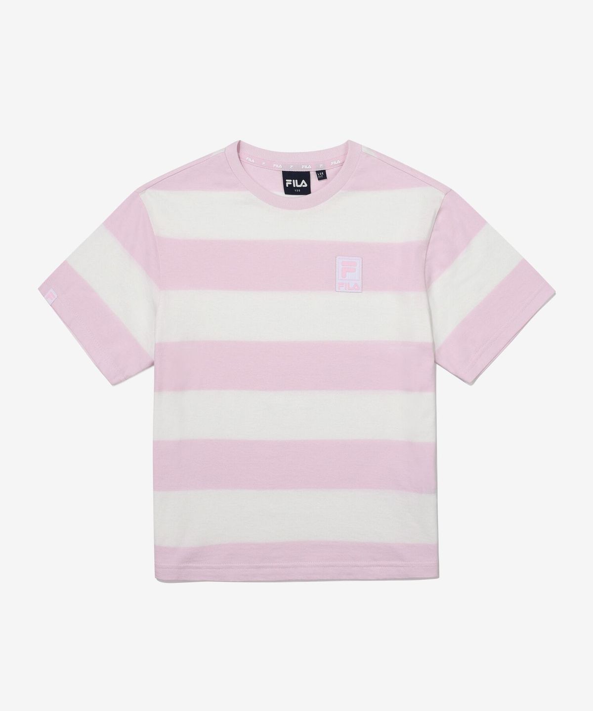 휠라 키즈(FILA KIDS) 에센셜 스트라이프 티셔츠(FK2RSG2104XSPN)