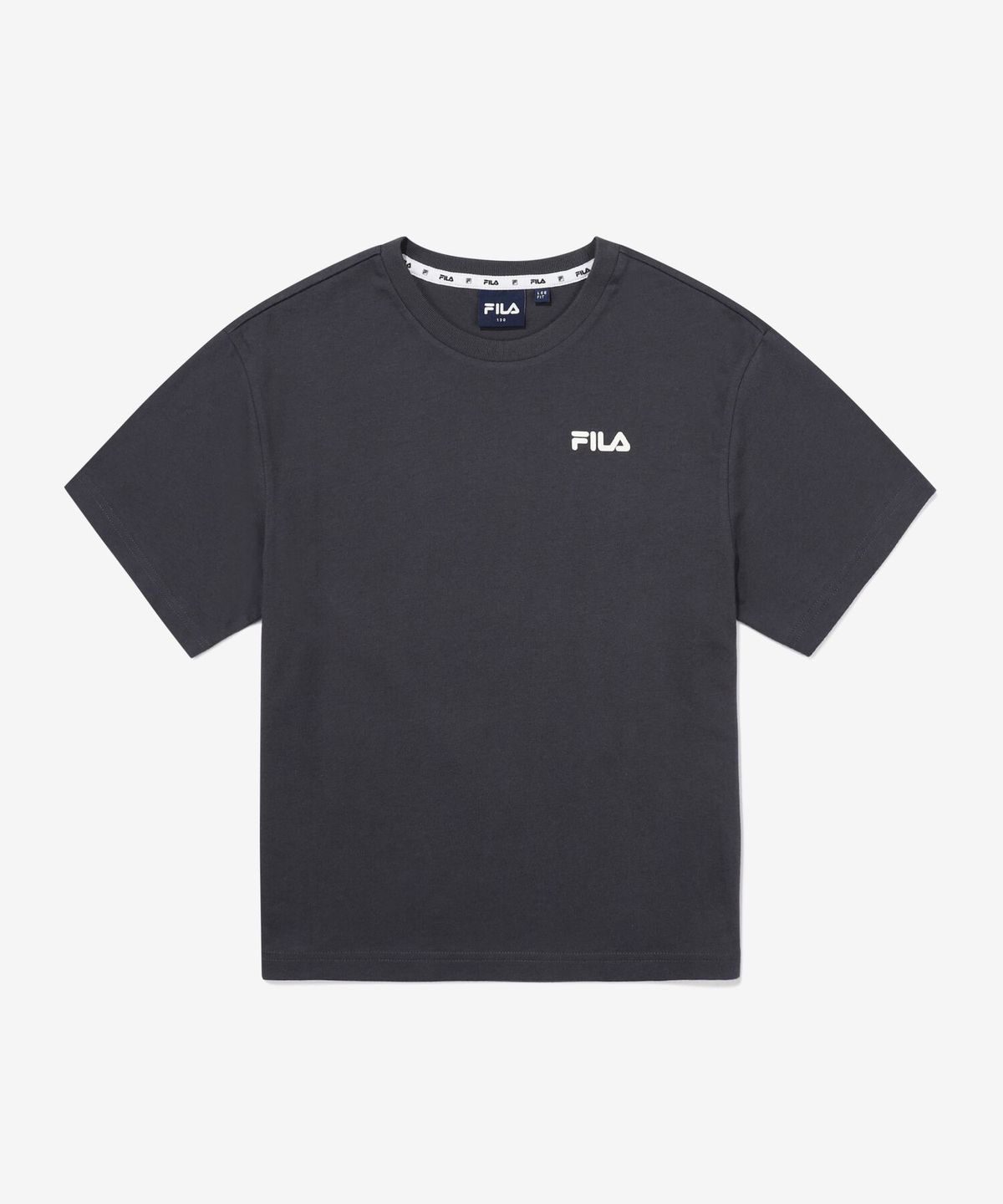 휠라 키즈(FILA KIDS) 회오리 빅로고 티셔츠(FK2RSG2203MDGY)