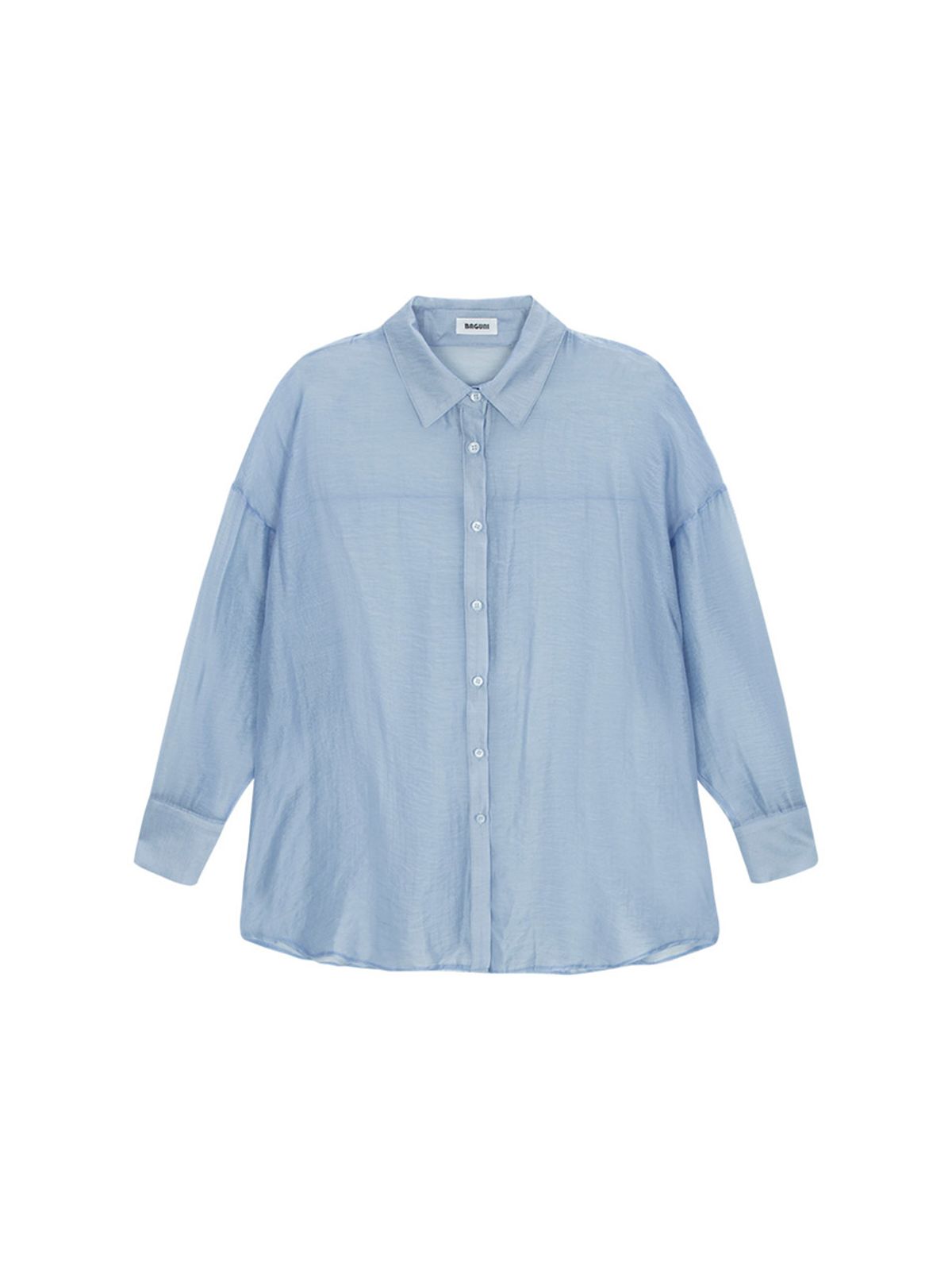 샐러드바구니(SALAD BAGUNI) Tencel Shimmer Shirt - light blue