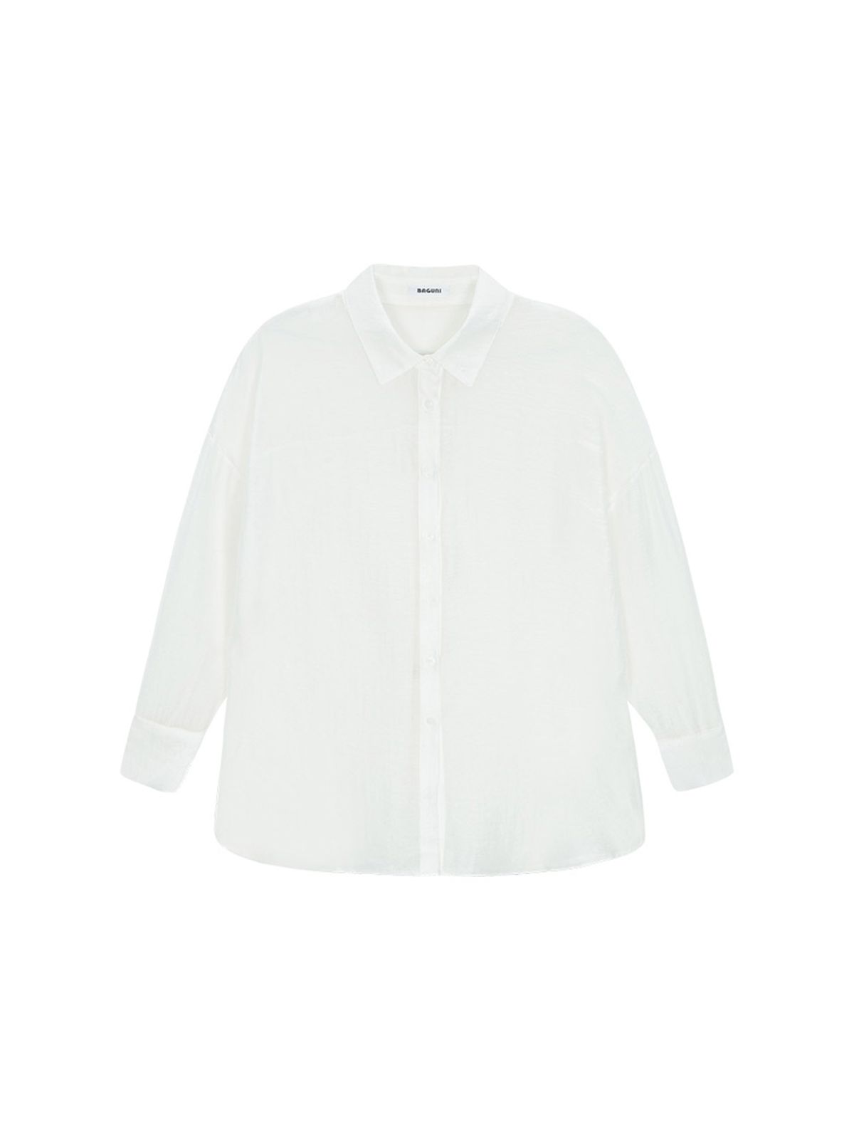 샐러드바구니(SALAD BAGUNI) Tencel Shimmer Shirt - white