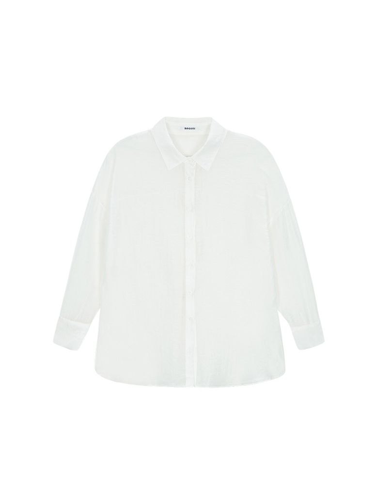 Tencel Shimmer Shirt - white