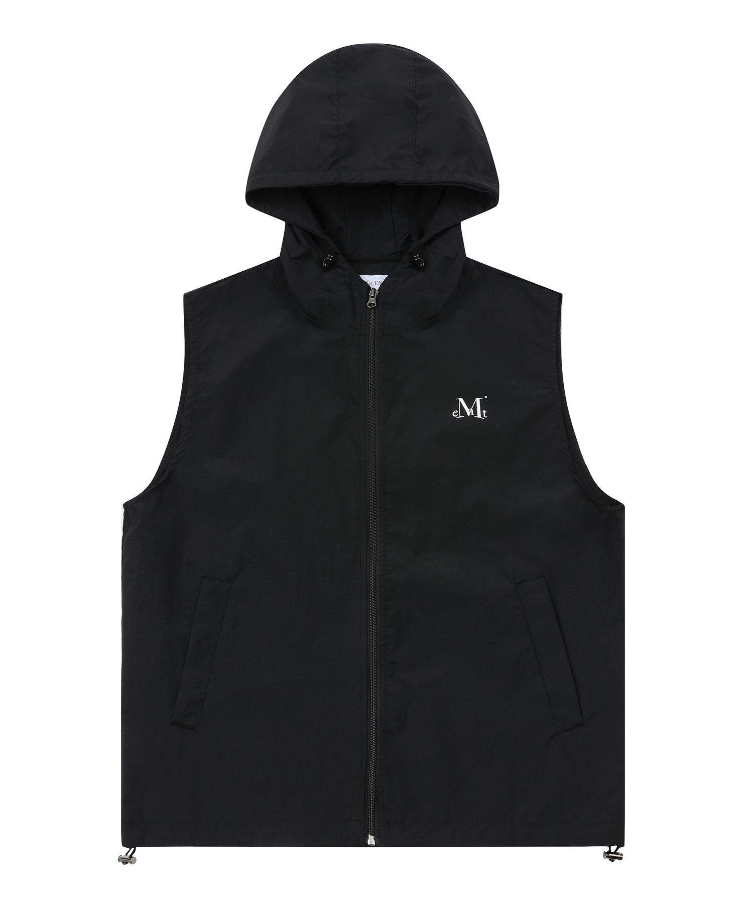 MUSINSA | MUCENT Tech Nylon Hooded Vest Sleeveless Anorak