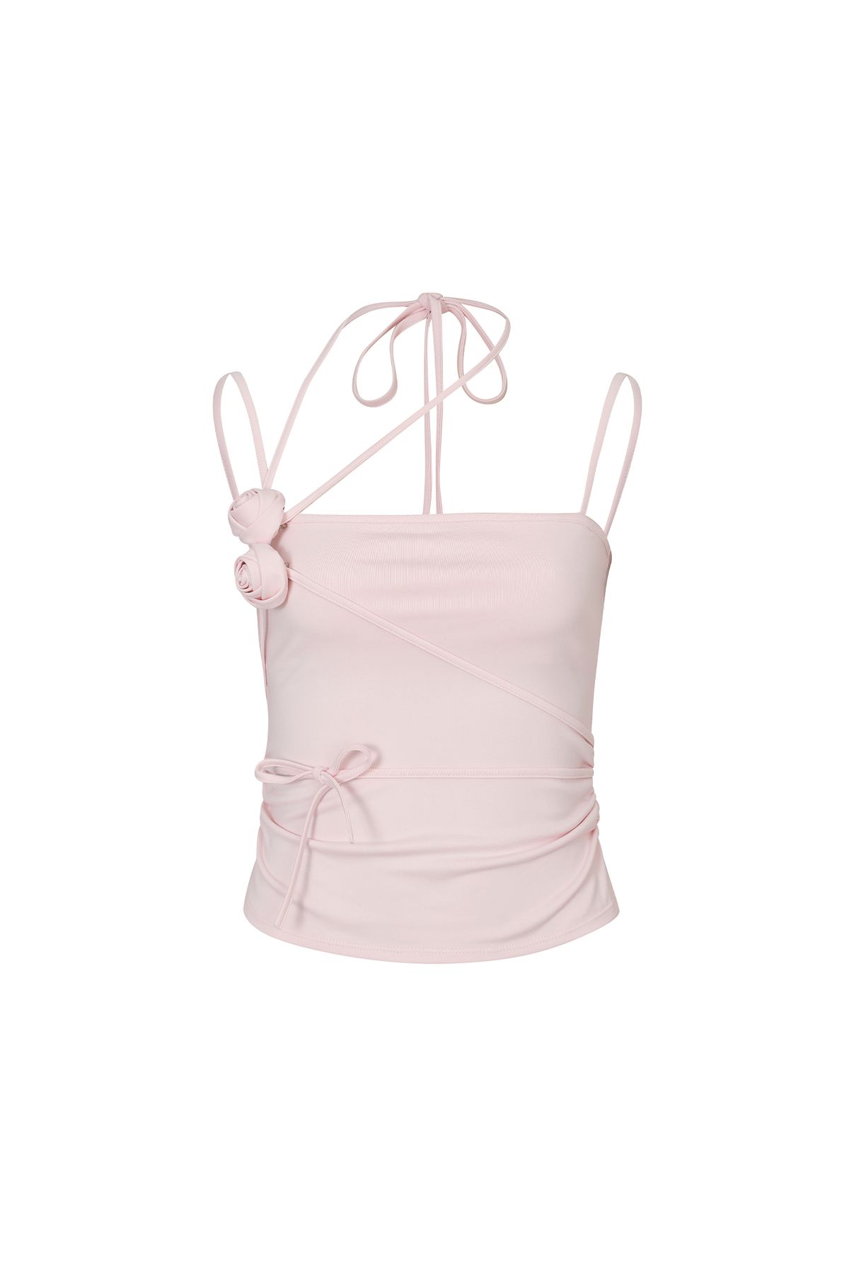 페인오어플레져(PAINORPLEASURE) ROSE CORSAGE SLEEVELESS pink
