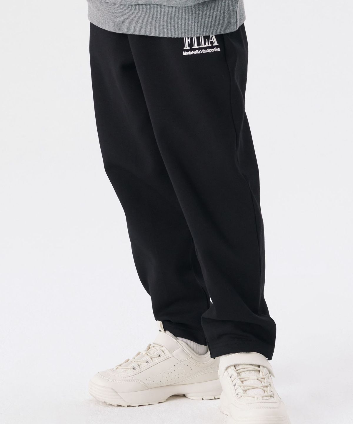 휠라 키즈(FILA KIDS) 반조거핏 팬츠(FK2FPG1601MBLK)
