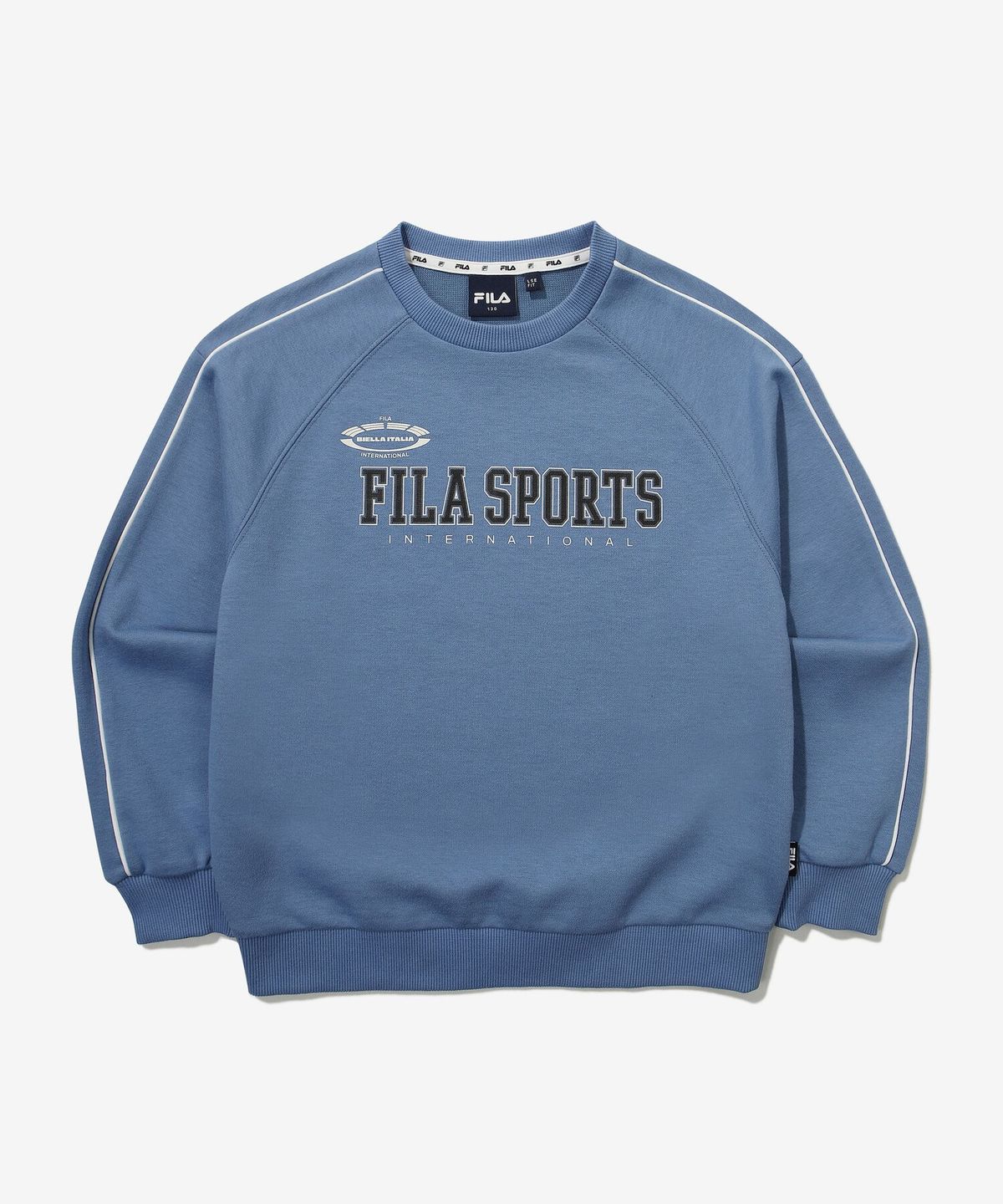 휠라 키즈(FILA KIDS) 그래픽 면혼방 맨투맨(FK2POG1202MVTB)