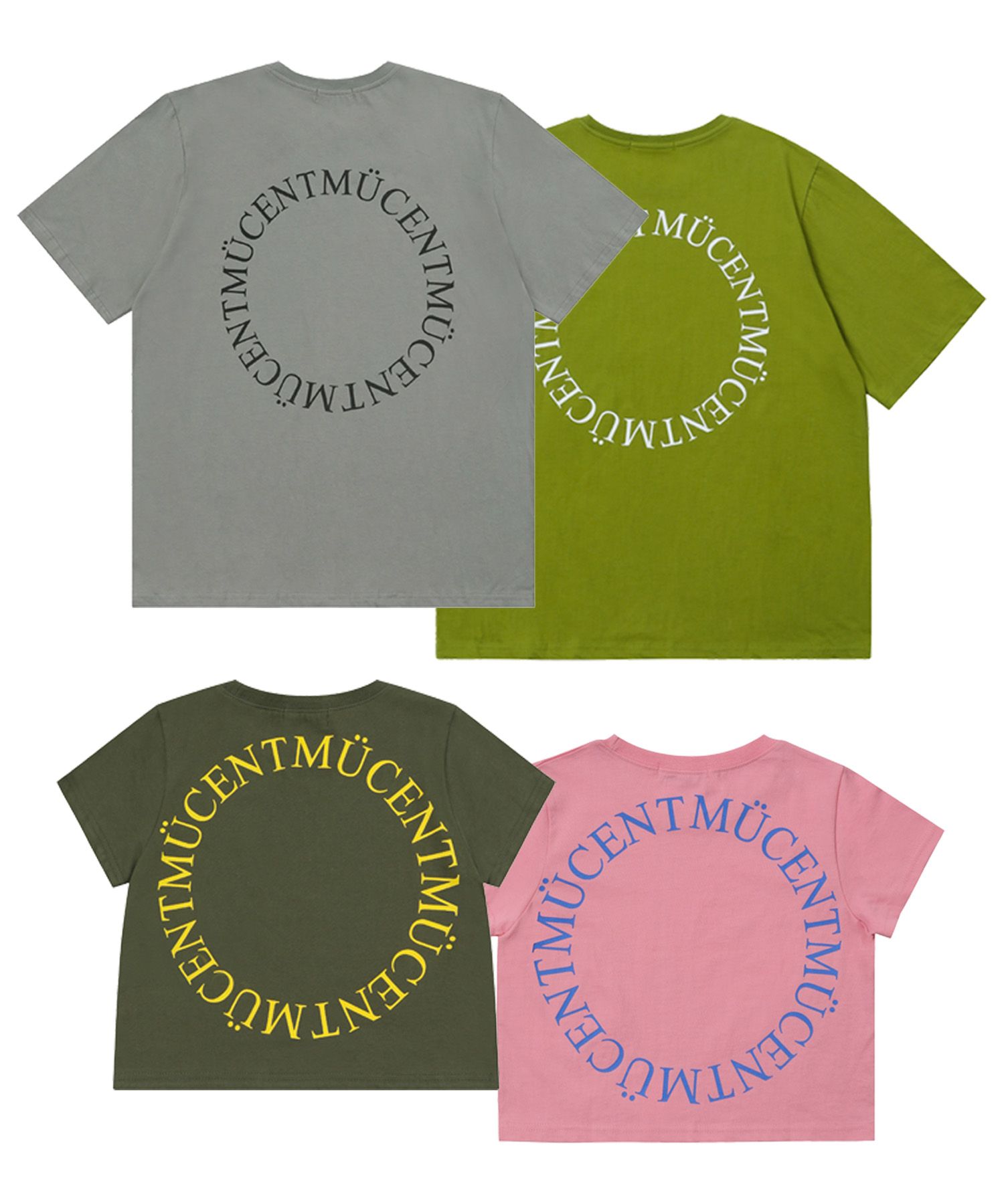 ★MUCENT★ Side circular logo short sleeve tee P00000MF MUSINSA | MUCENT Signature Back Round Circle Logo Short