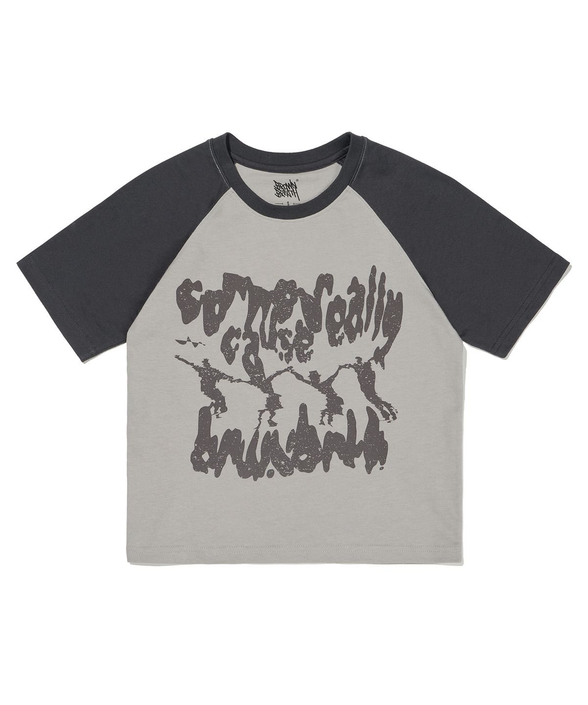 브라운브레스(BROWNBREATH) W CAUSE RAGLAN TEE - CHARCOAL