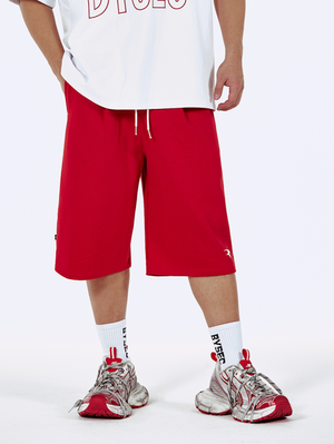 테리 핀턱 버뮤다팬츠