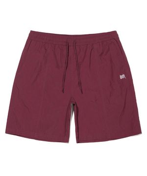 TAG NYLON SHORTS - BURGUNDY