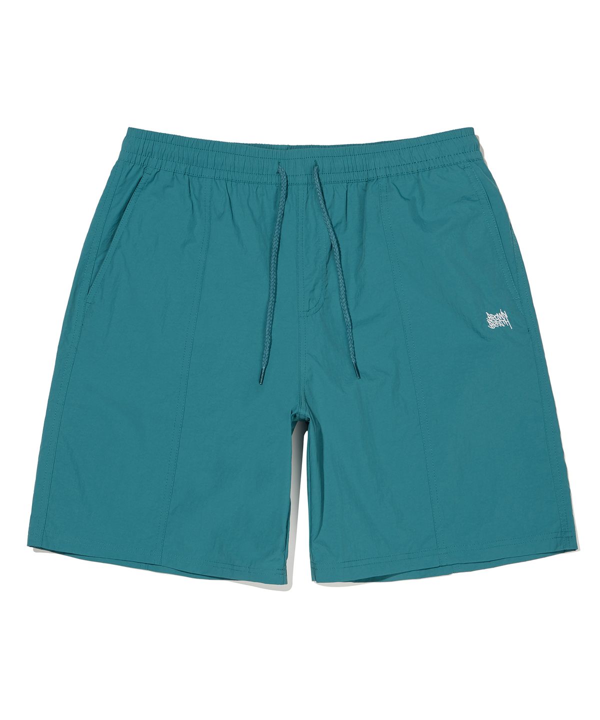 브라운브레스(BROWNBREATH) TAG NYLON SHORTS - BLUE GREEN