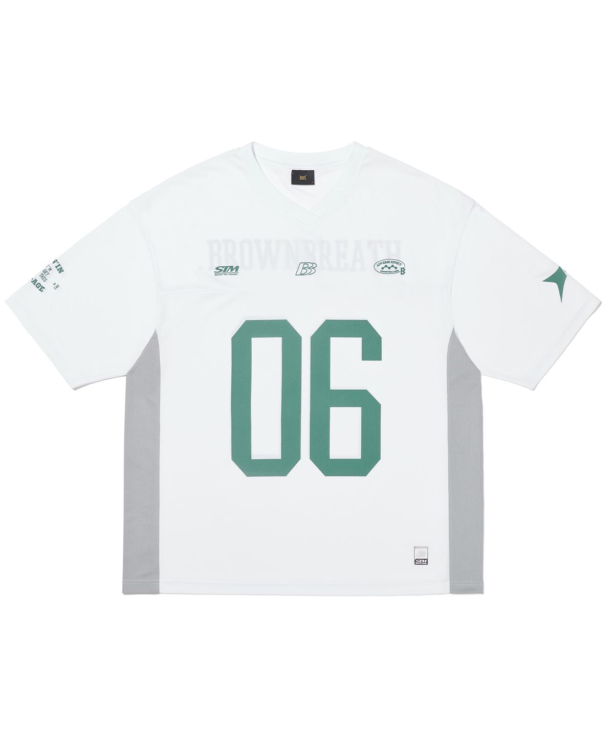 브라운브레스(BROWNBREATH) BB06 RUGBY TEE - WHITE