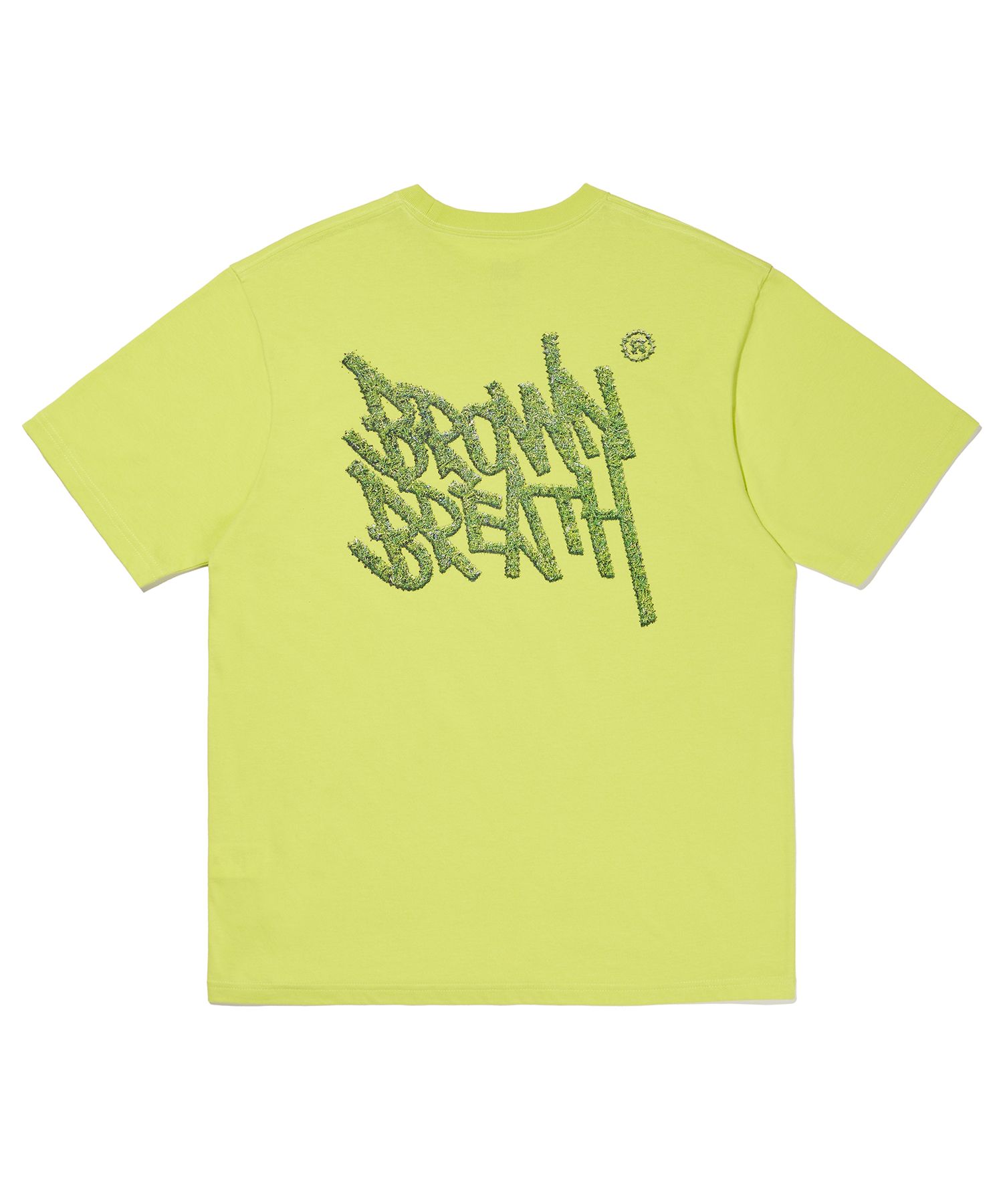 ★BROWNBREATH★ GRASS TAG TEE LIME 브라운브레스(BROWNBREATH) GRASS TAG TEE - LIME - 사이즈