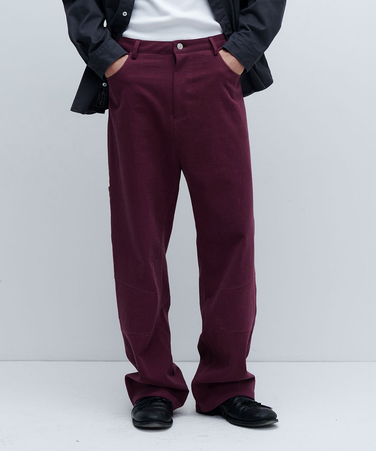애니타임로릭(ANYTIME LOREAK) JESSICA STRAIGHT PANTS-PURPLE