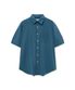 수피마 코튼 하프 셔츠 [피콕블루]