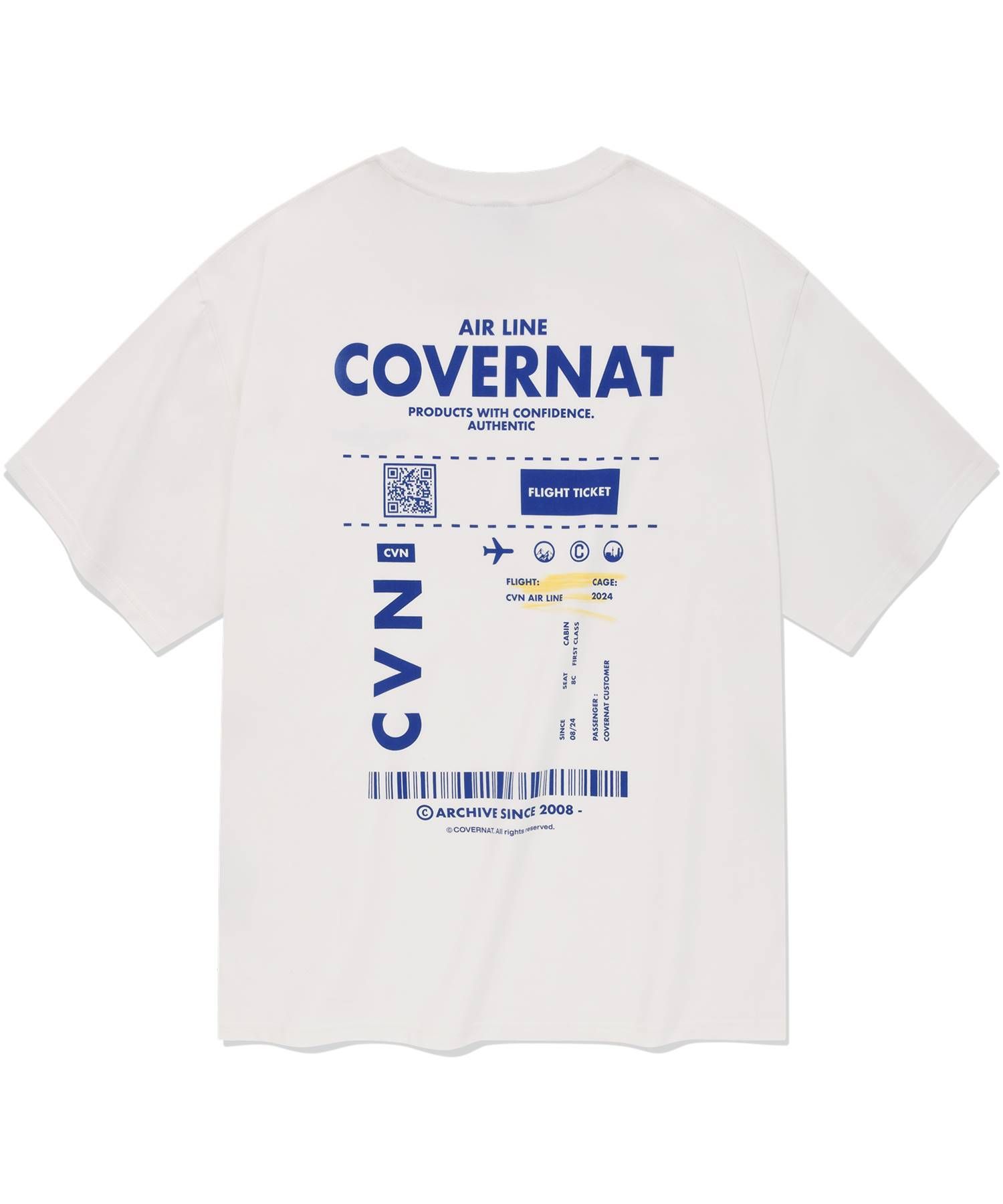 Tシャツ・カットソー COVERNAT passport t-shirt white MUSINSA | COVERNAT Passport T-shirt white