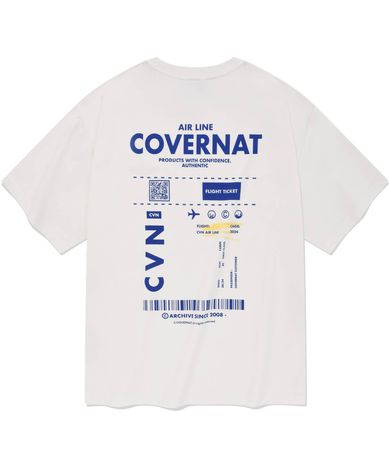 커버낫(COVERNAT) 패스포트 티셔츠 화이트