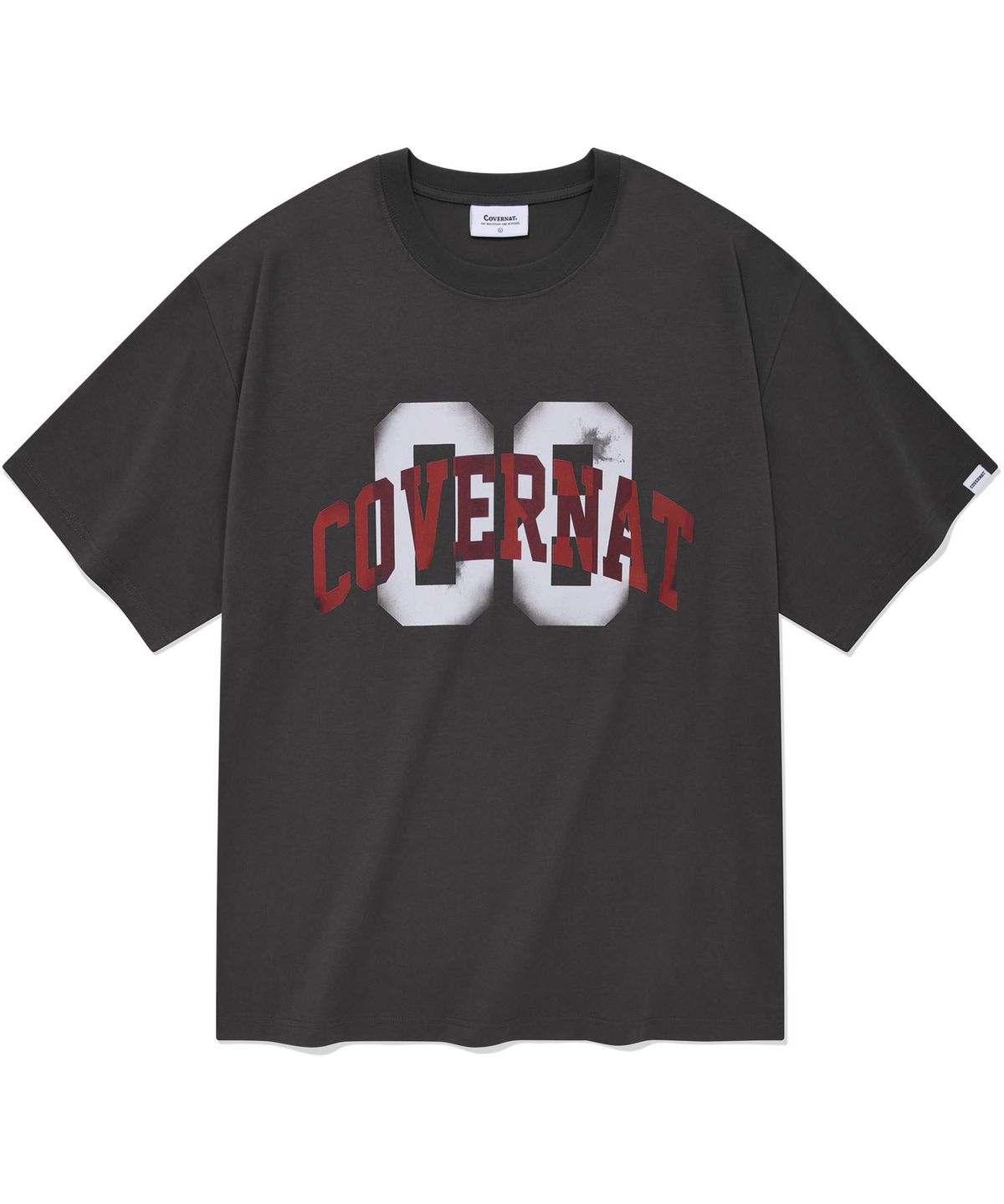 커버낫(COVERNAT) 페인팅 08 티셔츠 차콜
