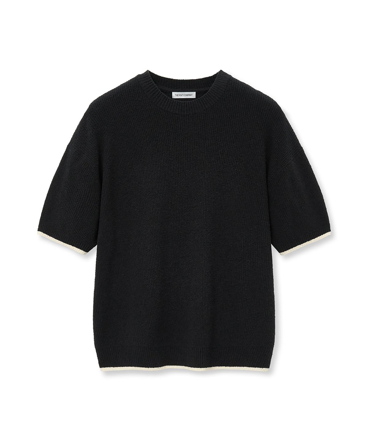 더니트컴퍼니(THEKNITCOMPANY) 텍스처드 리브드 니트 [블랙]
