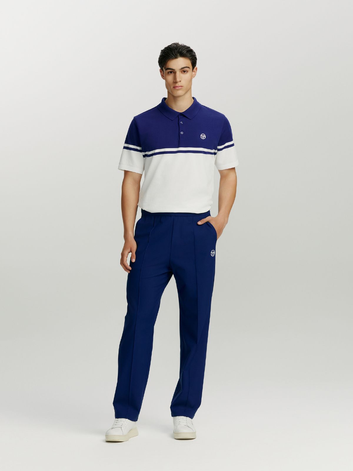 세르지오 타키니(SERGIO TACCHINI) M 리조트 우븐 릴렉스핏 팬츠 (Navy)