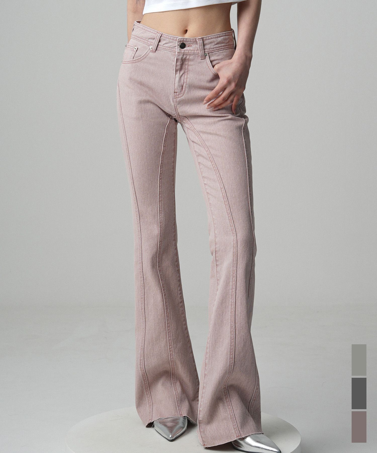 ☆AVANDRESS☆ Thin Bootscut Pigment Denim Pants 3COL AD41PT MUSINSA | AVANDRESS Thin Bootscut Pigment Denim Pants - 3COL