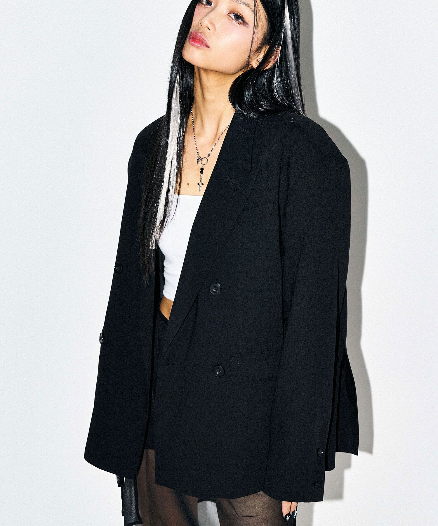 MUSINSA公式 | SCHISM INDUCING MANY OVER JACKET, BLACK