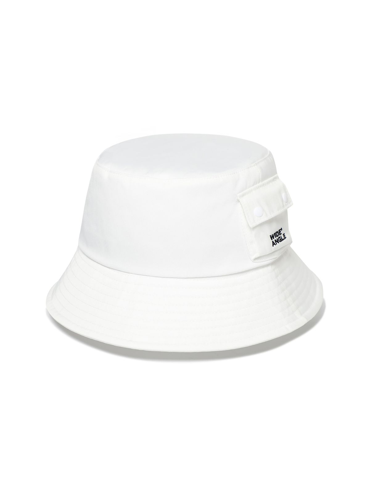 와이드앵글(WIDEANGLE) CO 사이드 포켓 베이직 햇_White