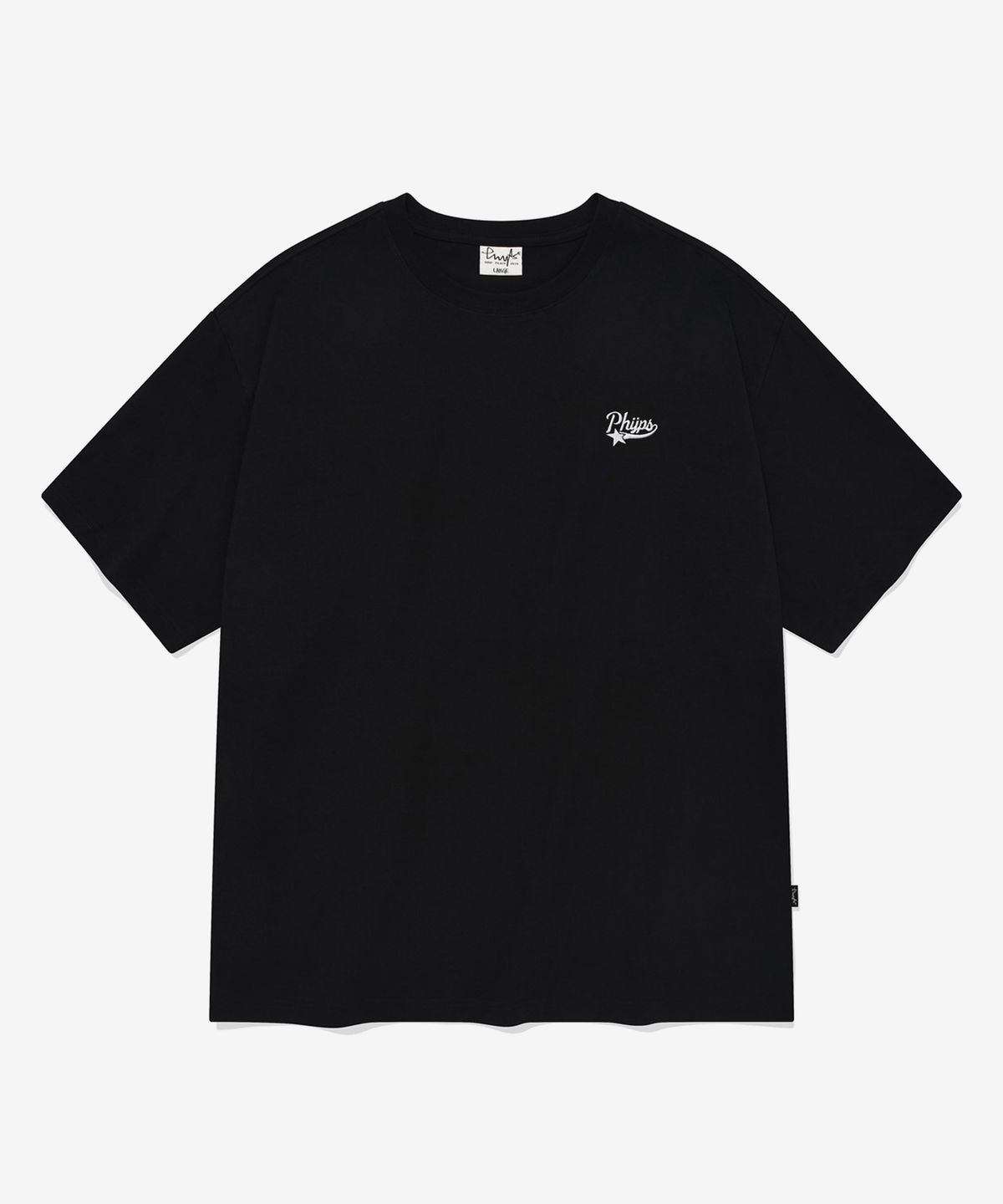 피지컬 디파트먼트(PHYSICAL DEPARTMENT) 스몰 스타테일 반팔티셔츠_블랙