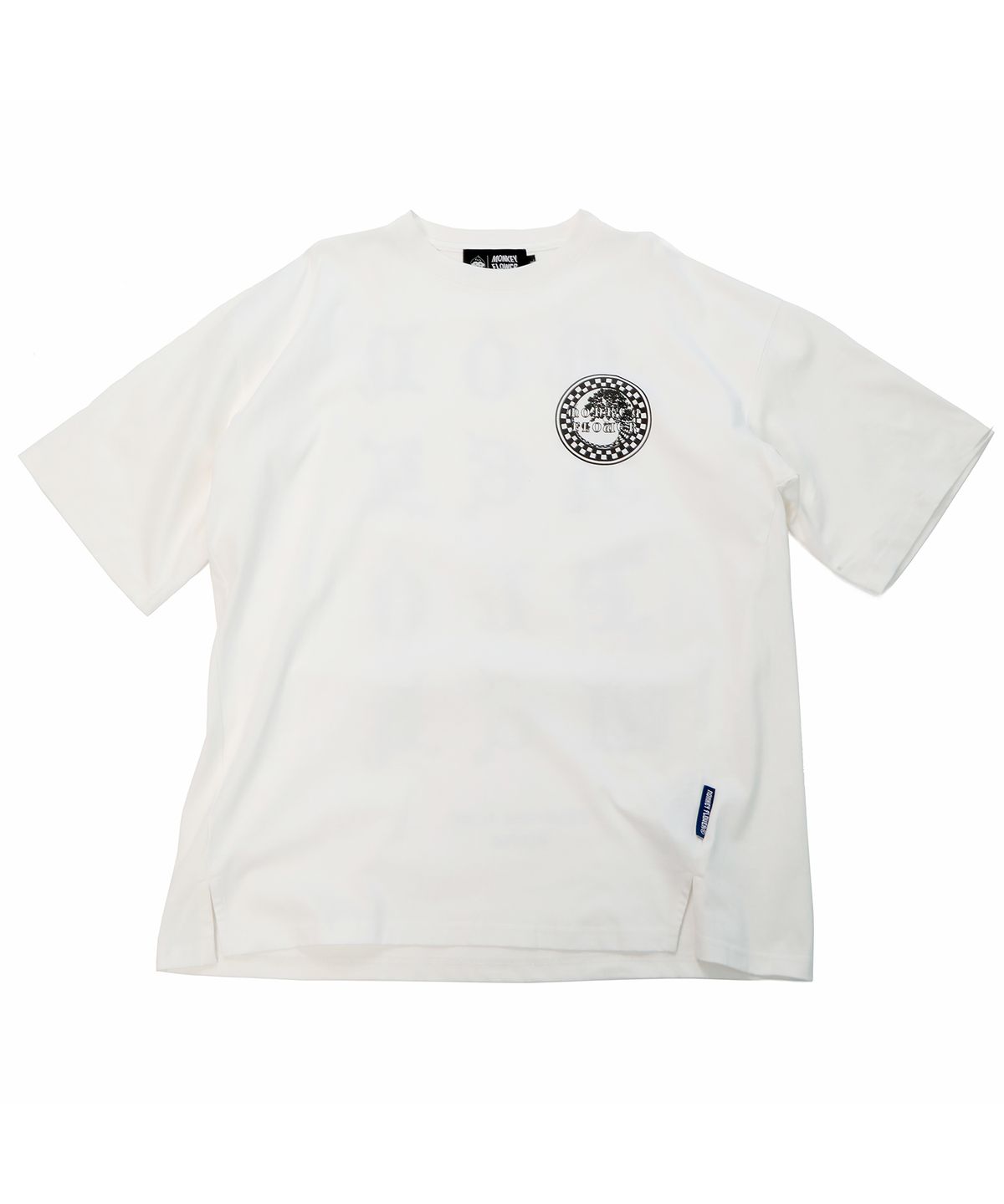 몽키플라워(Monkey Flower) 공용 코랄폰트 드로잉 반팔티셔츠/MS0WTS14U  WHITE