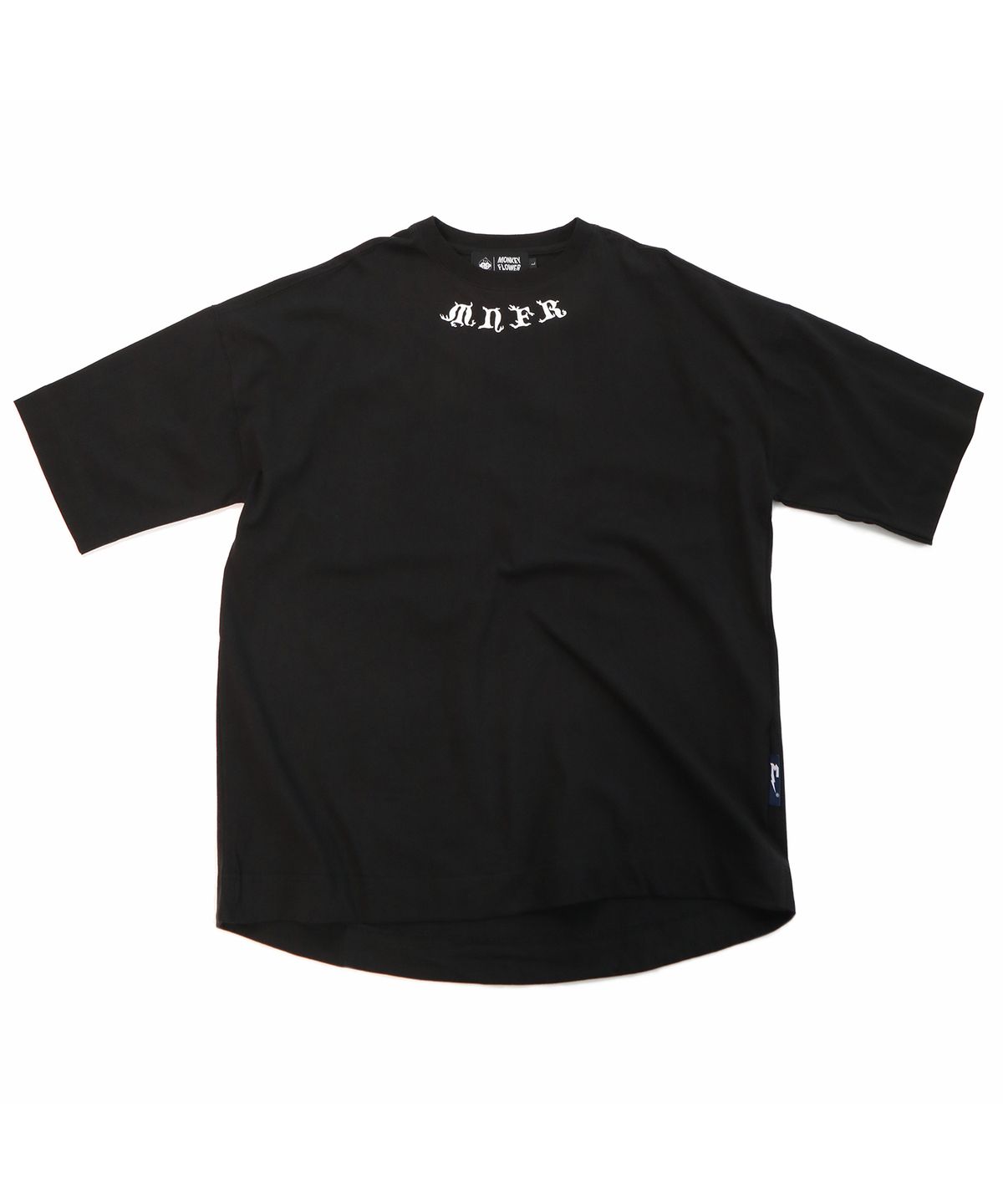 몽키플라워(Monkey Flower) 공용 MNFR 코랄폰트 반팔티셔츠/MS0WTS31U BLACK