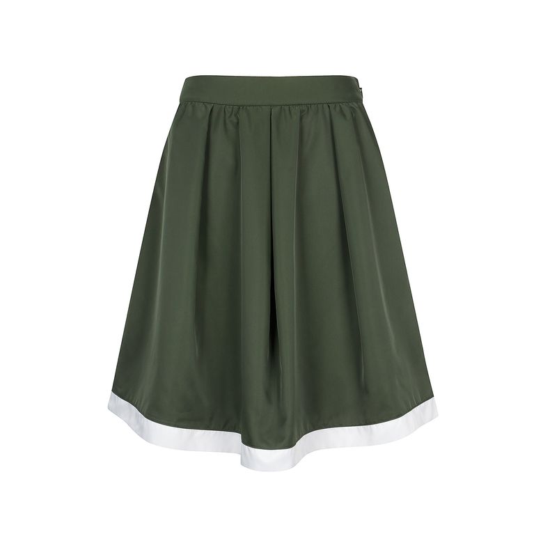 Tip Color Flared Culotte_Khaki