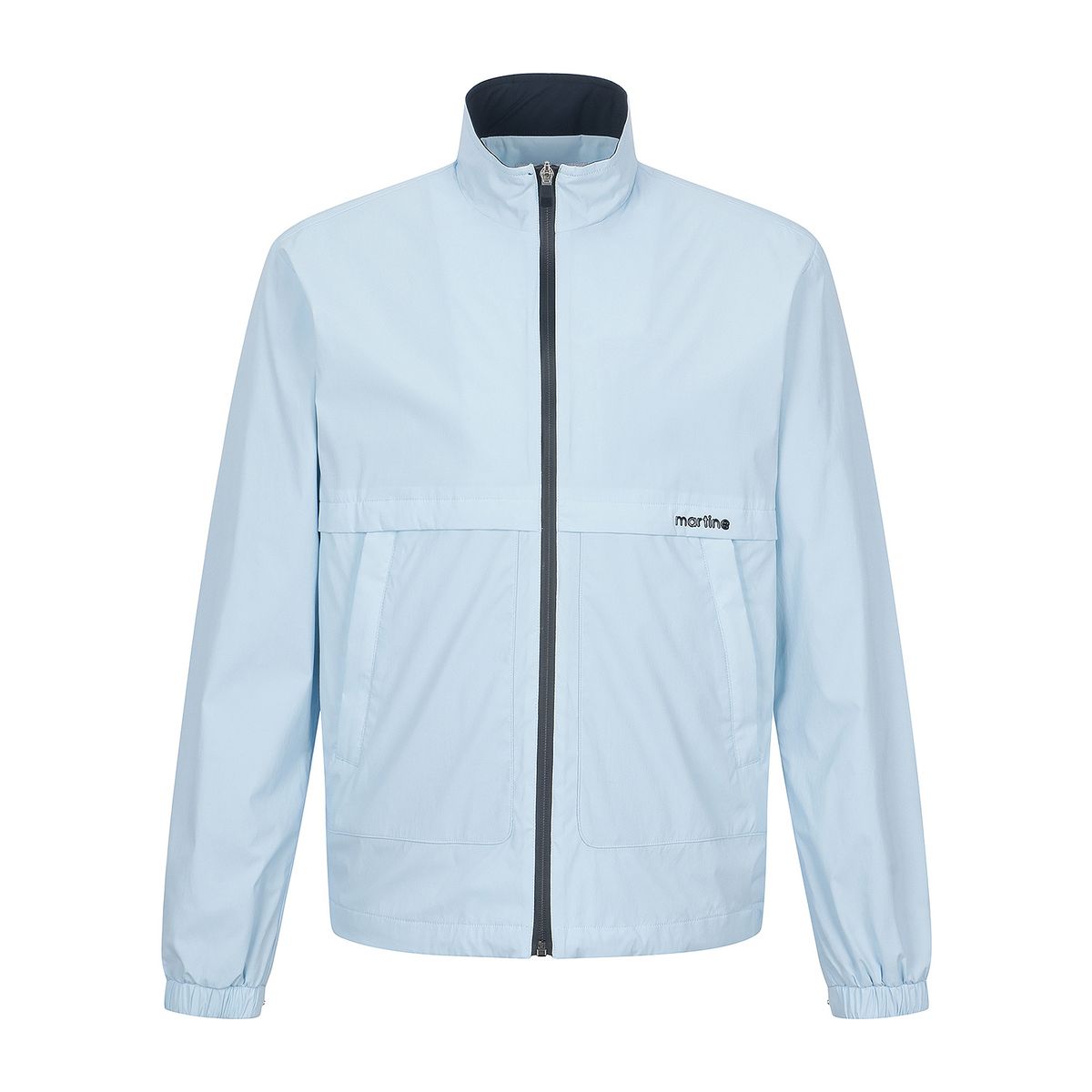 마틴골프(MARTINE GOLF) Back Hidden Logo Jumper_S/Blue (Men)