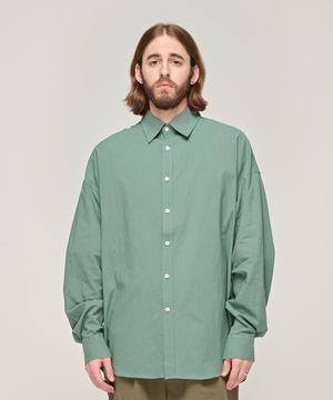 CB 파스텔 포플린 오버 셔츠 (그린)