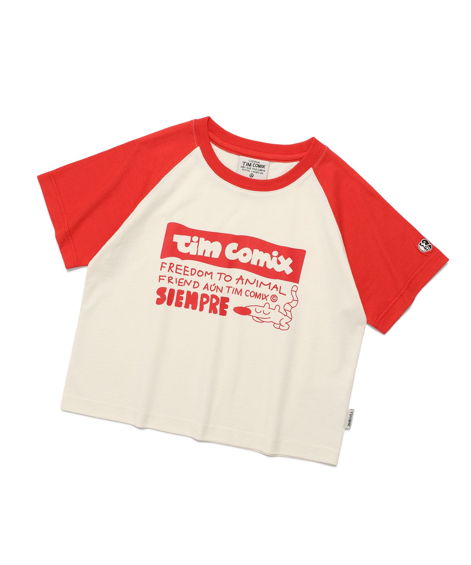★TIMCOMIX★ Siempre Animal Raglan Long Sleeve Brown MUSINSA | TIMCOMIX Siempre Animal Raglan Long Sleeve_Orange