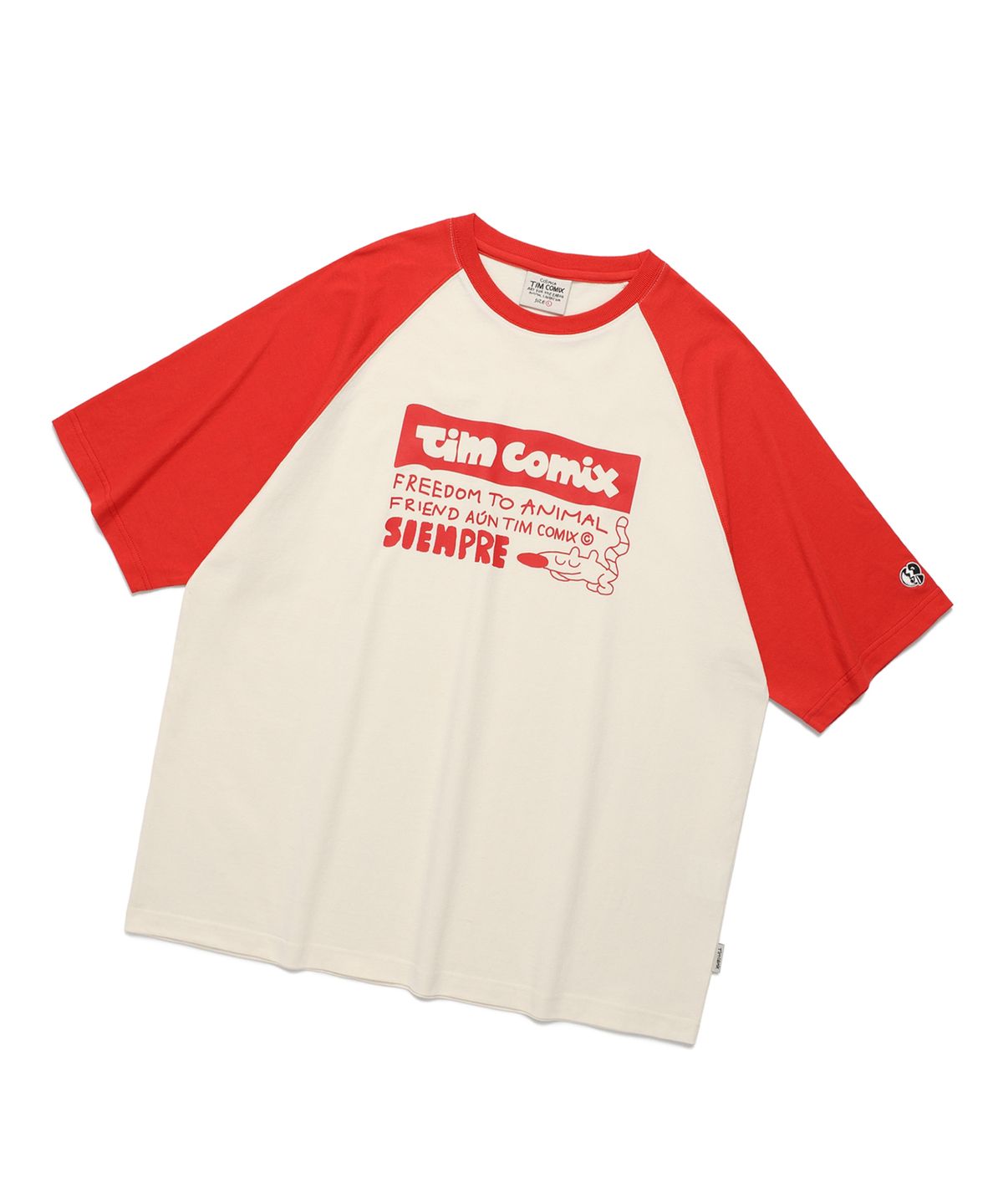 팀코믹스(TIMCOMIX) SIEMPRE ANIMAL RAGLAN SS ORANGE