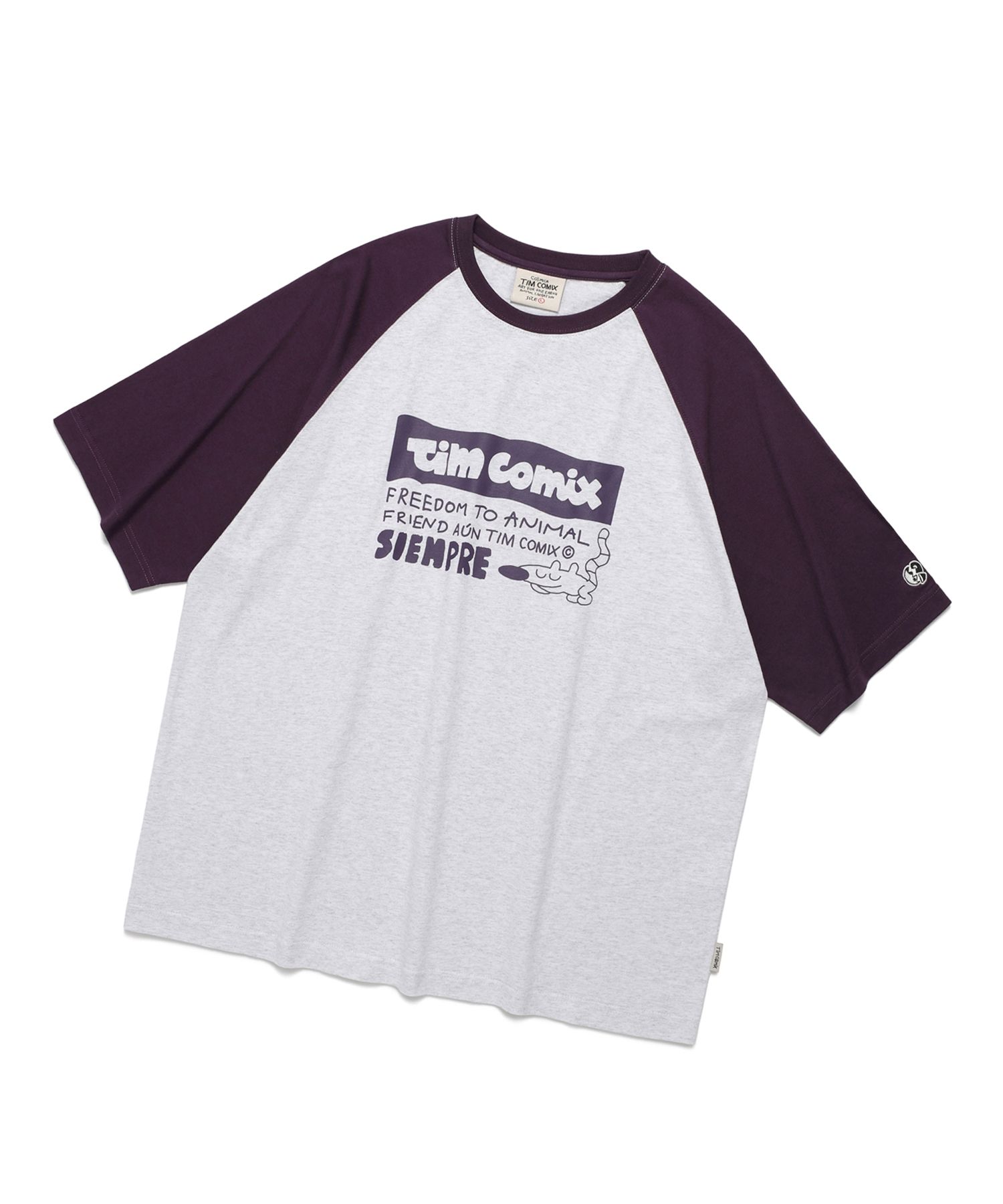 ★TIMCOMIX★ Siempre Animal Raglan Long Sleeve Green MUSINSA | TIMCOMIX [CROP] SIEMPRE ANIMAL RAGLAN SS ORANGE