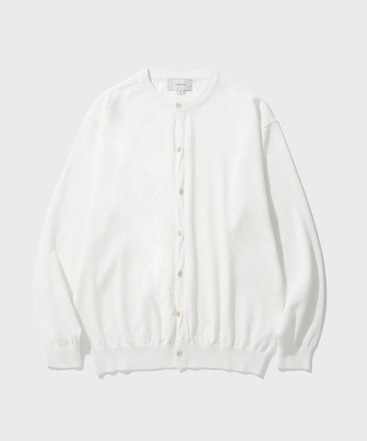 셔터(SHIRTER) TWIST BUTTON CARDIGAN (IVORY)