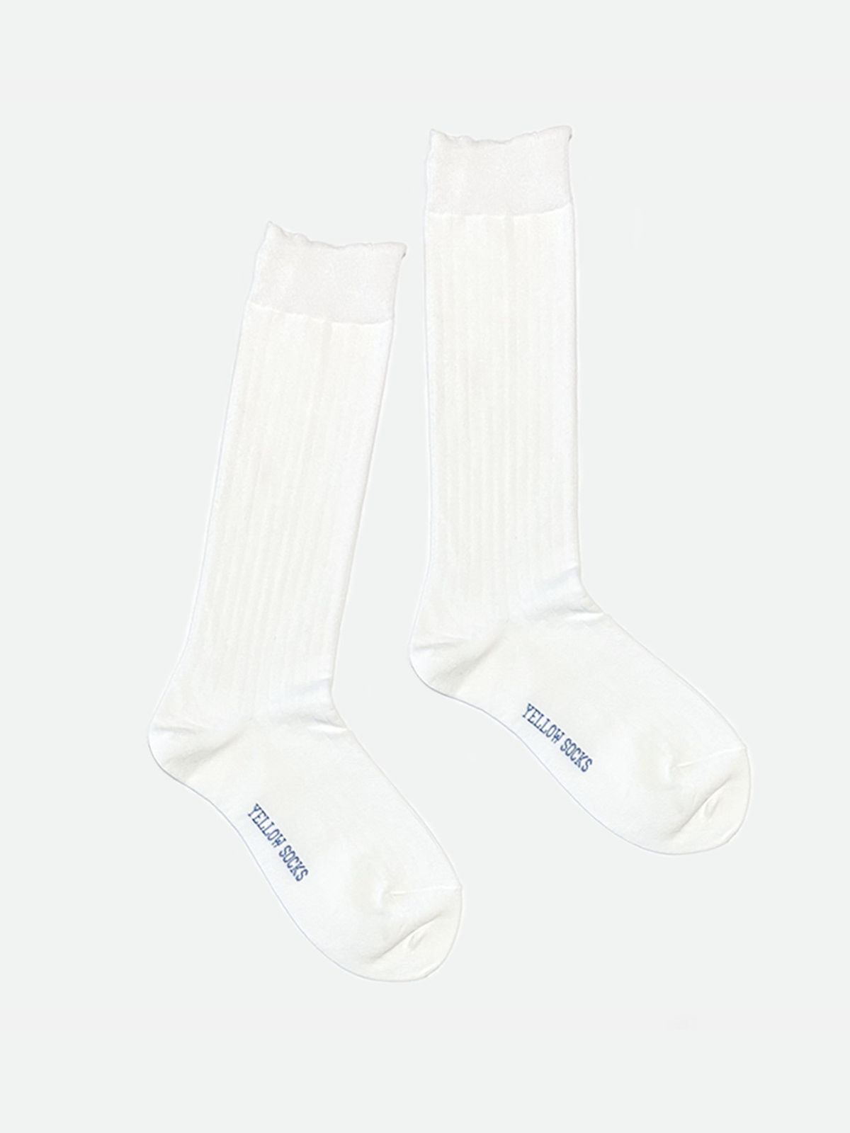 옐로우삭스(YELLOWSOCKS) 루즈삭스 골지 화이트