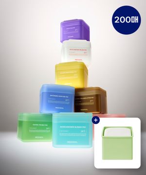 [패드 3매 추가 증정] 더마 토너 패드 본품 100매 + 리필 100매 (교차가능/티트리/마데카소사이드/피디알엔/콜라겐/워터마이드/비타/피토엔자임/레티놀)