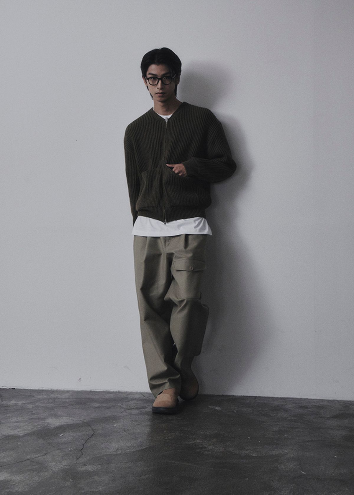 멉스(MUPS) Pocket cotton pants [khaki]