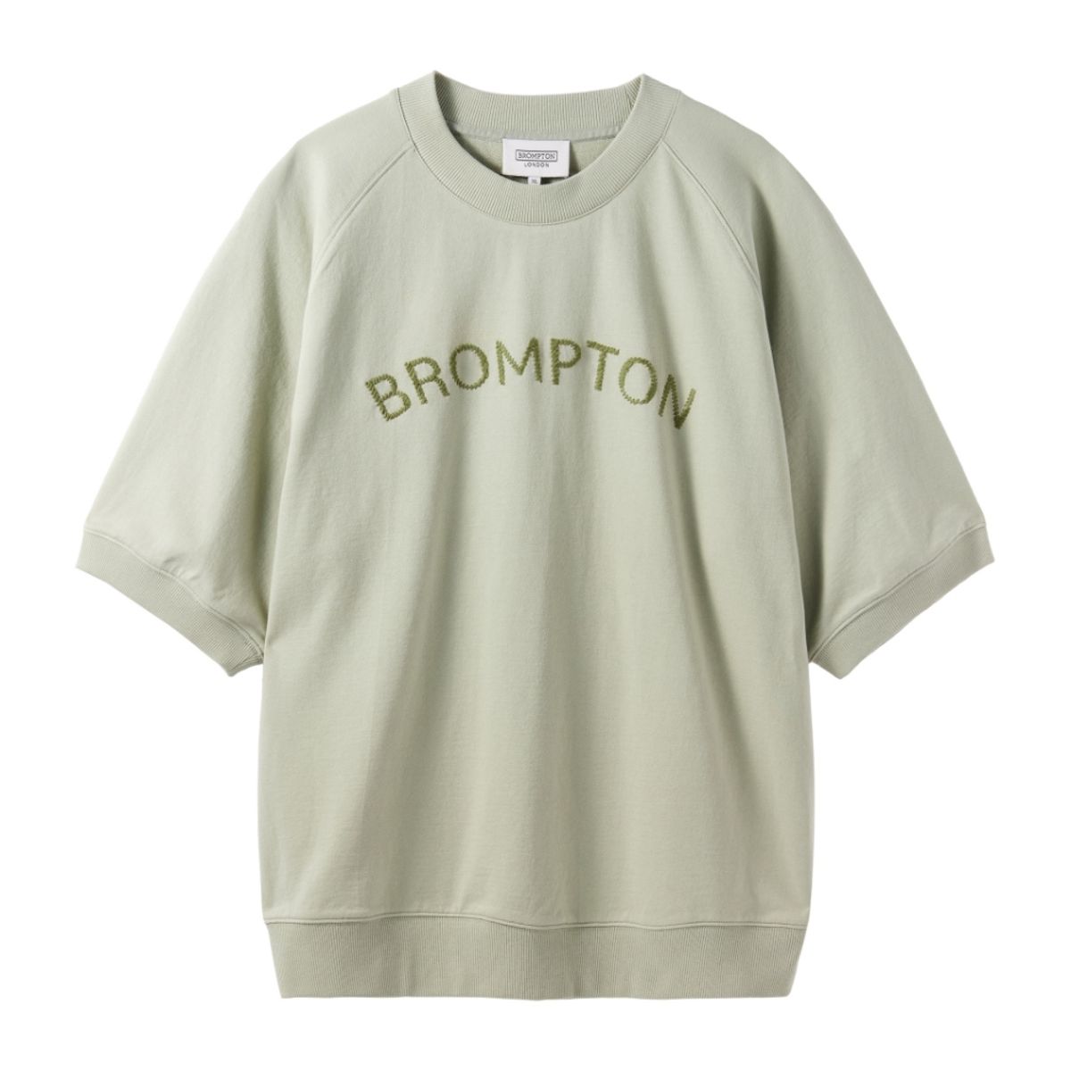 브롬톤 런던(BROMPTON LONDON) ROPE EMBRO TERRY HALF SLEEVE T-SHIRT - A/MINT (P242UTS420)