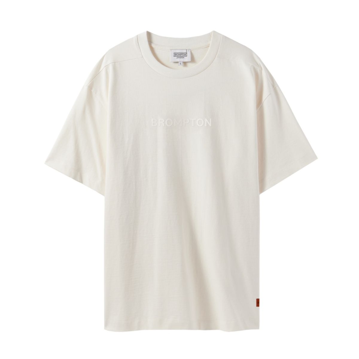 브롬톤 런던(BROMPTON LONDON) 1975 BROMPTON LOGO T-SHIRT - IVORY (P242UTS411)